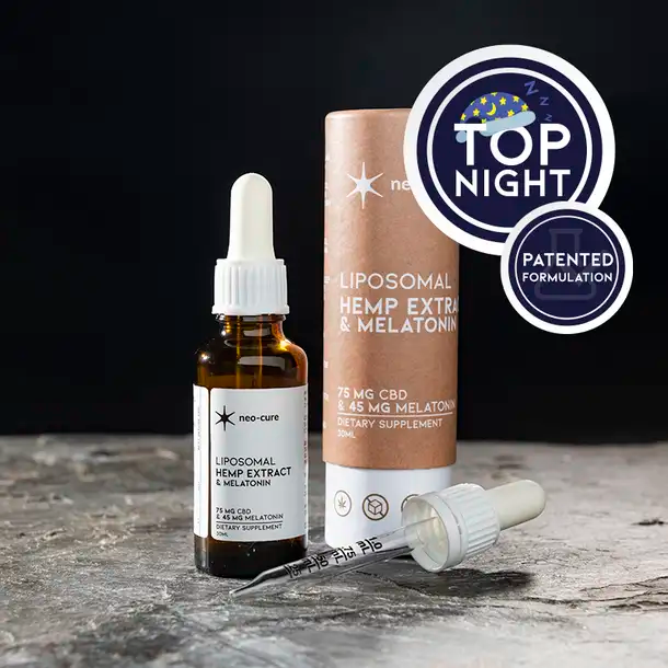 Neo-Cure Top Night Liposomal Hemp Extract with Melatonin